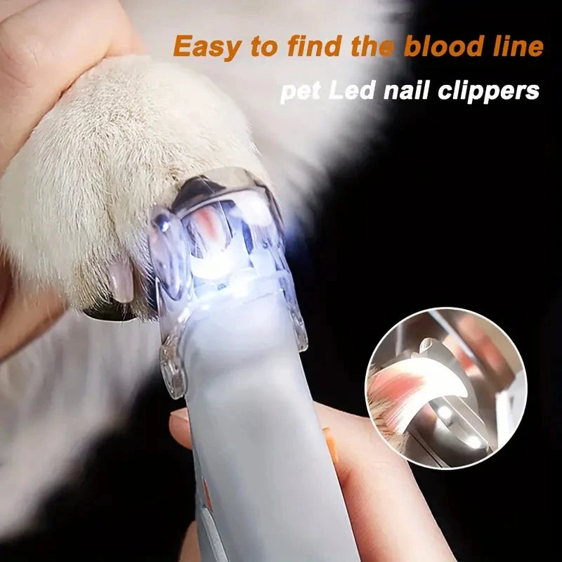 CORTADOR DE UNHAS ILUMINADO LED PARA CÃES E GATOS