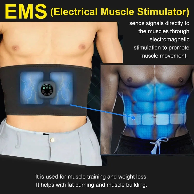 EMS Cinto de Emagrecimento do Corpo Abdominal Elétrico