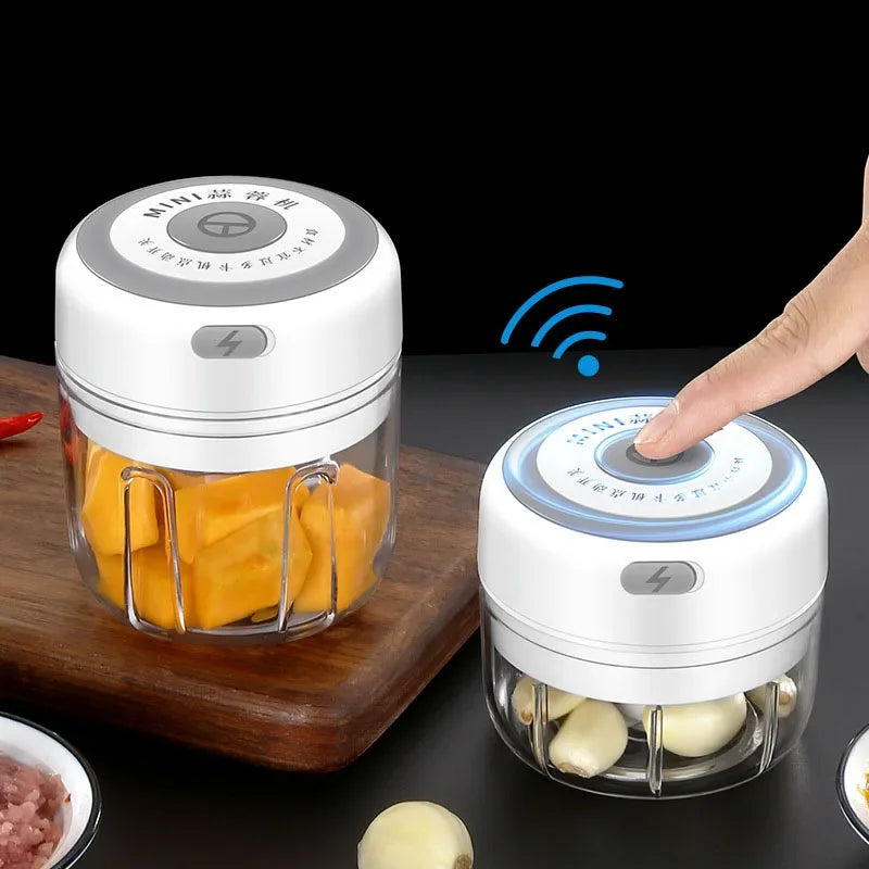 Mini Triturador Automático de Alimentos/Temperos carregamento via USB