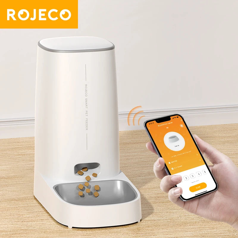 ROJECO Despensor de Comida inteligente With Wi-Fi