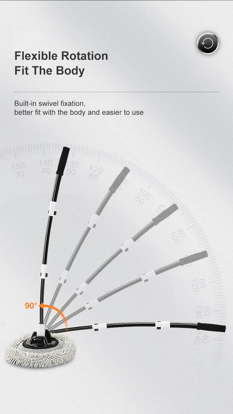 Escova Telescópica de Limpeza de Carros e Vidros